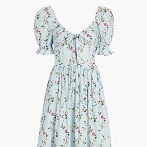 Hill House Home Ophelia Nap Dress Pond Floral Poplin Ellie